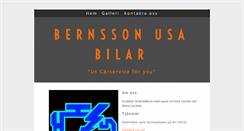 Desktop Screenshot of bernssonusabilar.se